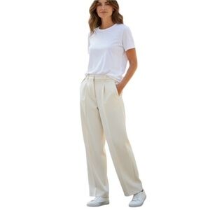 Votre Nom Elegant Cream Dress Pants